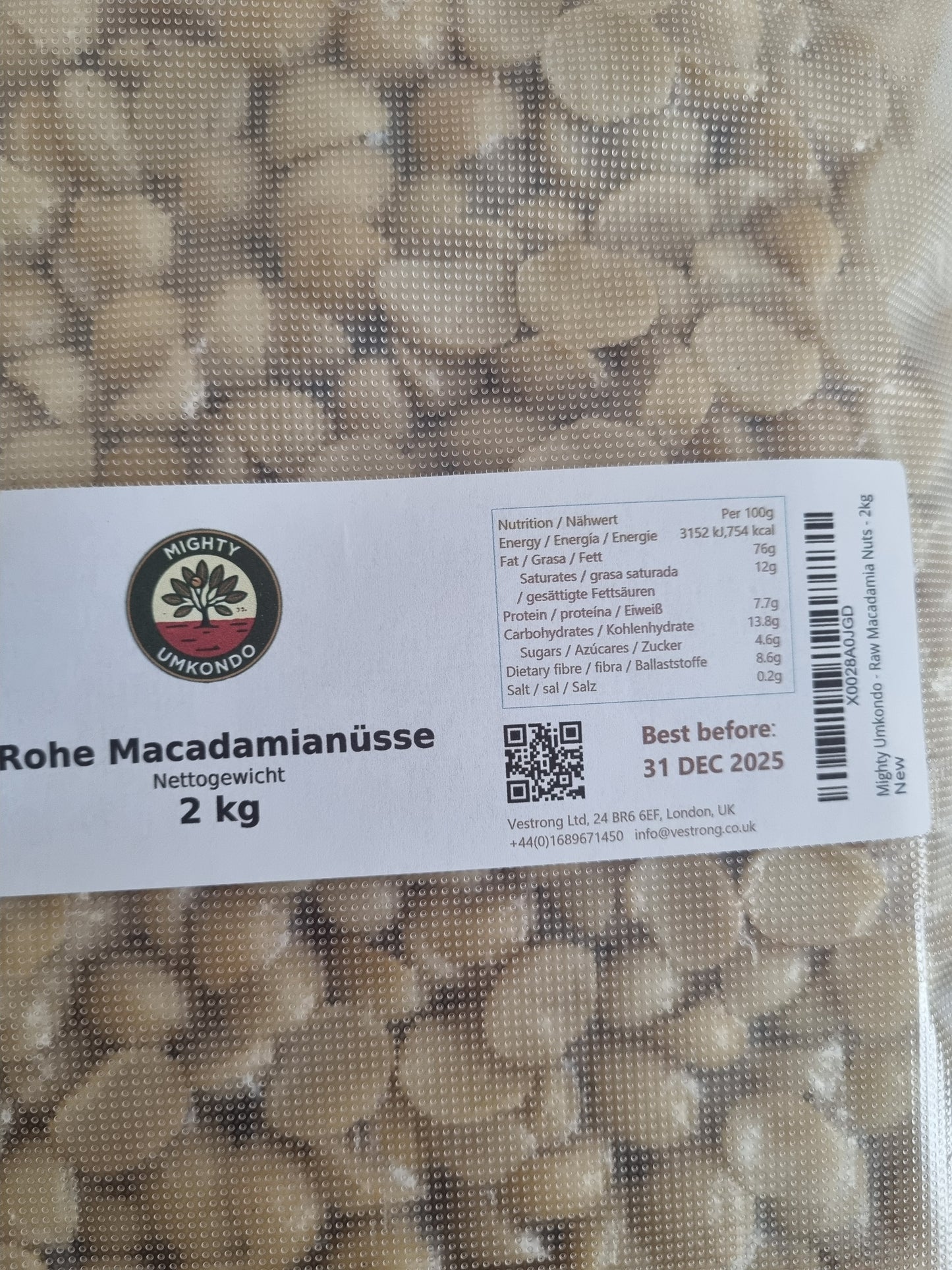 Natural Macadamia Nuts Big Pack - 2kg, 10kg