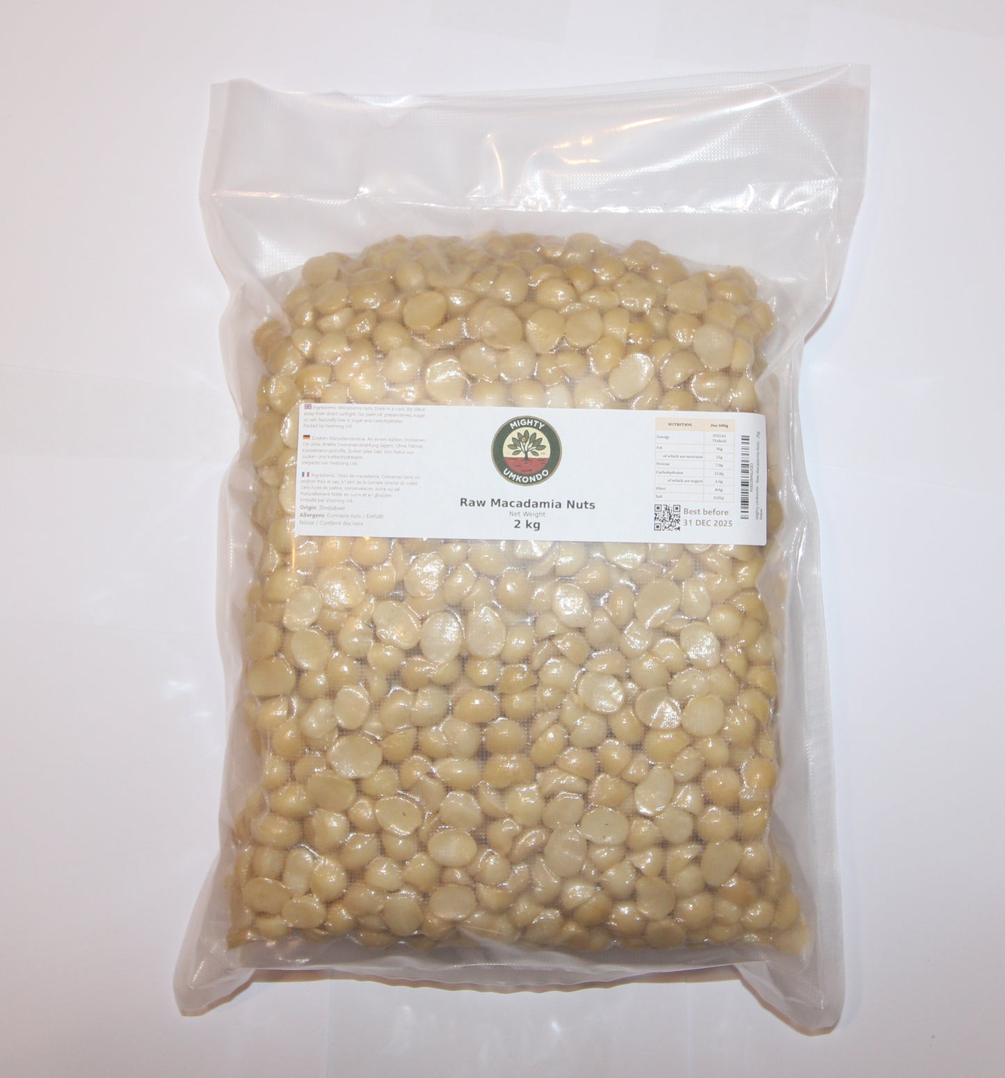 Natural Macadamia Nuts Big Pack - 2kg, 10kg
